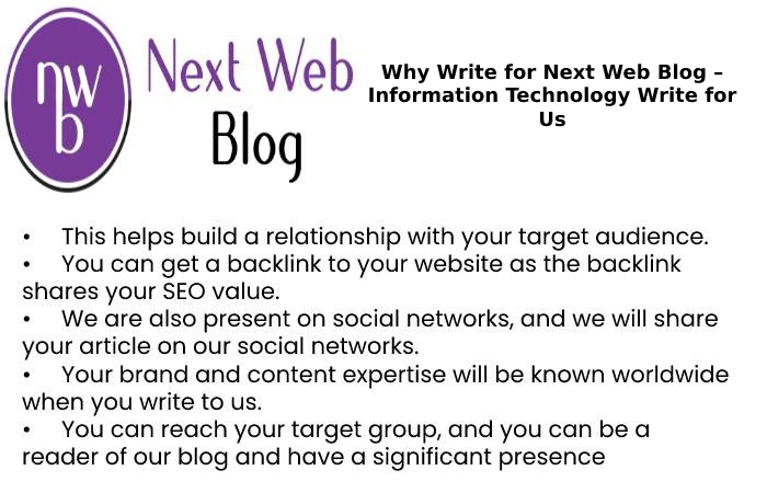 next web blog why write for us